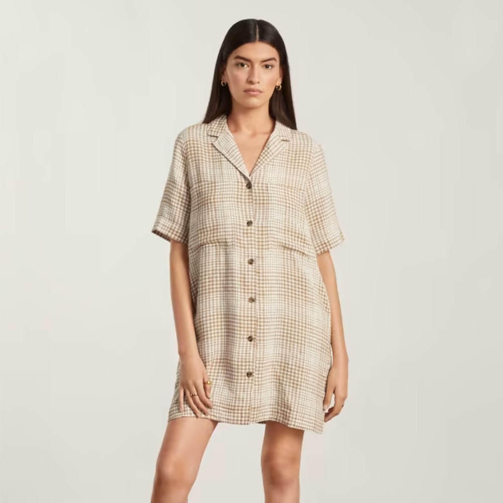 Everlane The Linen Workwear Dress